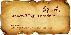 Szeberényi András névjegykártya